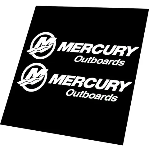 Наклейка на лодочный мотор Mercury 80