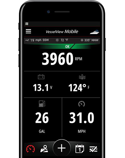 VesselView Mobile - система управления от Mercury.