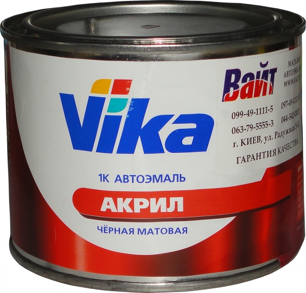 Краска VIKA АК-142 однокомпонентная матовая автомэмаль.