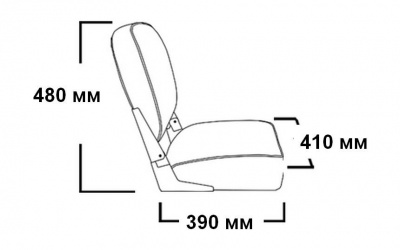 Кресло складное мягкое Springfield ECONOMY с низкой спинкой, обивка камуфляжная ткань