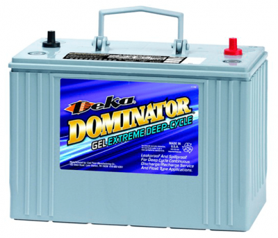 Батарея аккумуляторная Deka Dominator (GEL) 102 Ah, 12 V, двойные клеммы конус/резьба