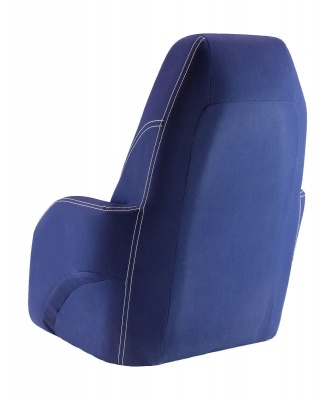 Кресло Springfield ROYALITA мягкое, подставка, обивка ткань Markilux темно-синяя