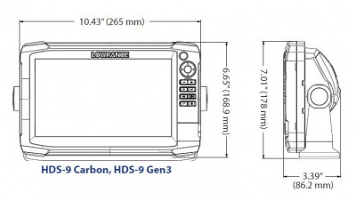 Эхолот-картплоттер Lowrance HDS-9 Carbon без датчиков
