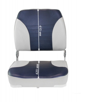 Кресло Springfield XXL складное мягкое двухцветное серый/синий