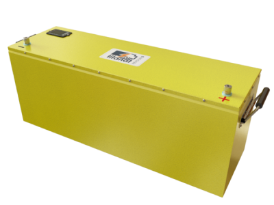 Батарея аккумуляторная Titanat (LiFePo4) 104 Ah, 36V, сталь, желтый кейс
